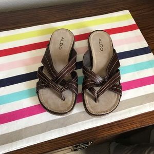 Gently worn Brown ALDO Sandals